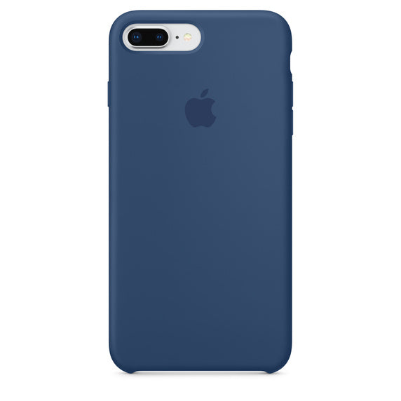 Apple Original Silicon Case for iPhone 8  Plus (Blue cobalt)