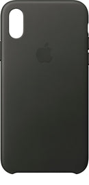 Apple Original leather Case for iPhone X ( Charcoal Grey)