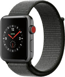 Apple Watch Series 3 (GPS + Cellular, 42mm) - Space Grey Aluminium Case with Black Sport Band (Certified Pre-Owned, Open Box, Like New Condition)