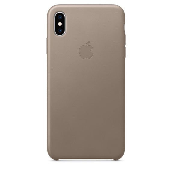 Apple Original leather Case for iPhone XS Max Taupe
