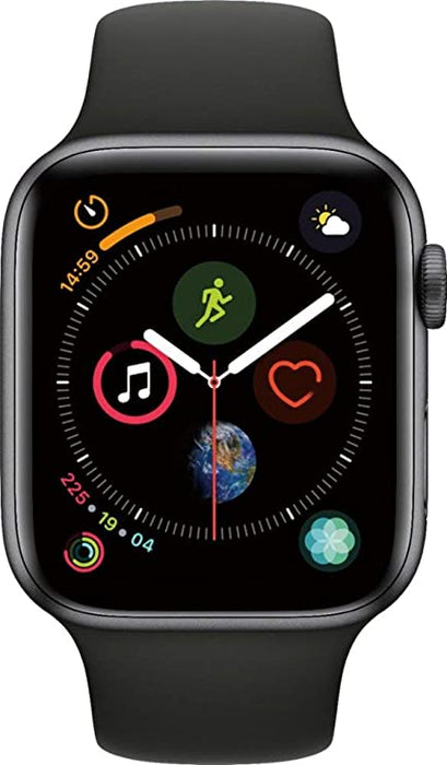 Apple Watch Series 4 (GPS + Cellular, 40mm) - Space Grey Aluminium Case with Black Sport Band (Certified Pre-Owned, Open Box, Like New Condition)
