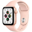 Apple Watch Series 4 GPS + Cellular, 40 mm Gold Aluminum Case with Pink Sand Sport Band (Certified Pre-Owned, Open Box, Like New Condition)