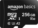 Amazon Basics 128GB microSDXC Memory Card with Full Size Adapter, 100MB/s, U3