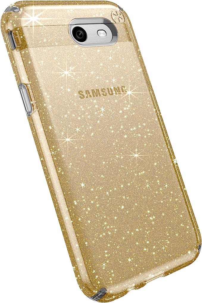 Speck Presidio clear + glitter For samsung galaxy J3(2017) (gold)