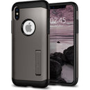 Spigen Slim Armor iPhone Case with Air Cushion Technology and Hybrid Drop Protection for iPhone Xs/X - Gunmetal…